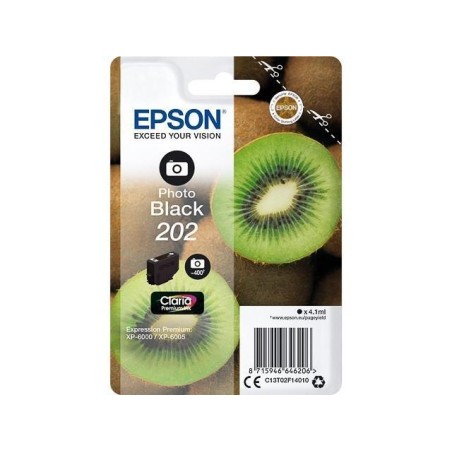 EPSON SINGLEPACK FOTO NEGRO 202 CLARIA PREMIUM INK