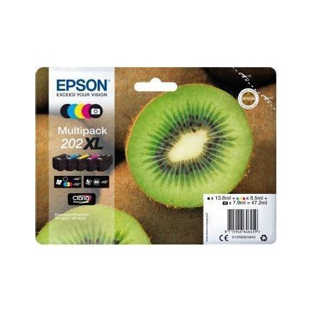 EPSON MULTIPACK 5-COLOURS 202XL CLARIA PREMIUM INK KIWI