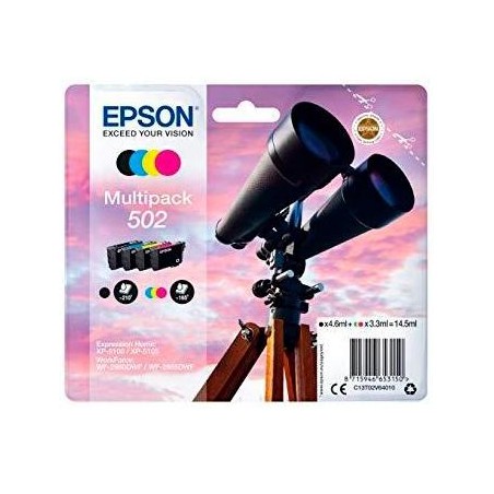 EPSON MULTIPACK 4-COLOURS 502 INK (XP-5100, XP-5105, WF-2860DWF, WF-2865DWF)