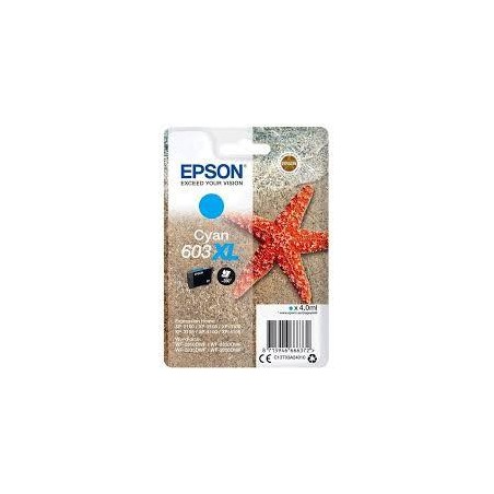 EPSON TINTA CIAN XP-2100, 3100, 4100 / WF-2830DWF, 2850DWF - 603 XL