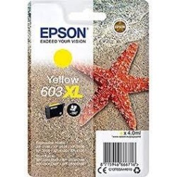 EPSON TINTA AMARILLO XP-2100, 3100, 4100 / WF-2830DWF, 2850DWF - 603 XL