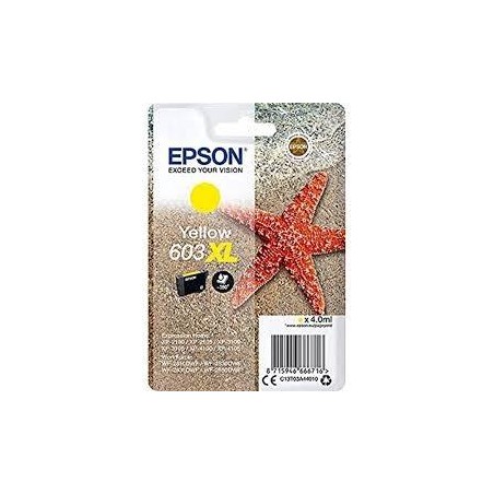 EPSON TINTA AMARILLO XP-2100, 3100, 4100 / WF-2830DWF, 2850DWF - 603 XL