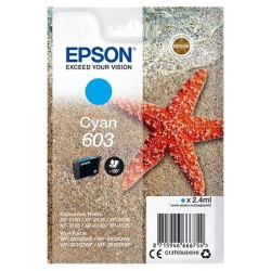 EPSON TINTA CIAN XP-2100, 3100, 4100 / WF-2830DWF, 2850DW - Nº 603