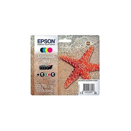 EPSON TINTA MULTIPACK BK / C / M / Y XP-2100, 3100, 4100 / WF-2830DWF, 2850DW - Nº 603