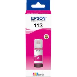 EPSON TINTA BOTE MAGENTA ECOTANK ET-5850, ET-5800, ET-16650, ET-16600, ET-5880, ET-5170 - Nº 113
