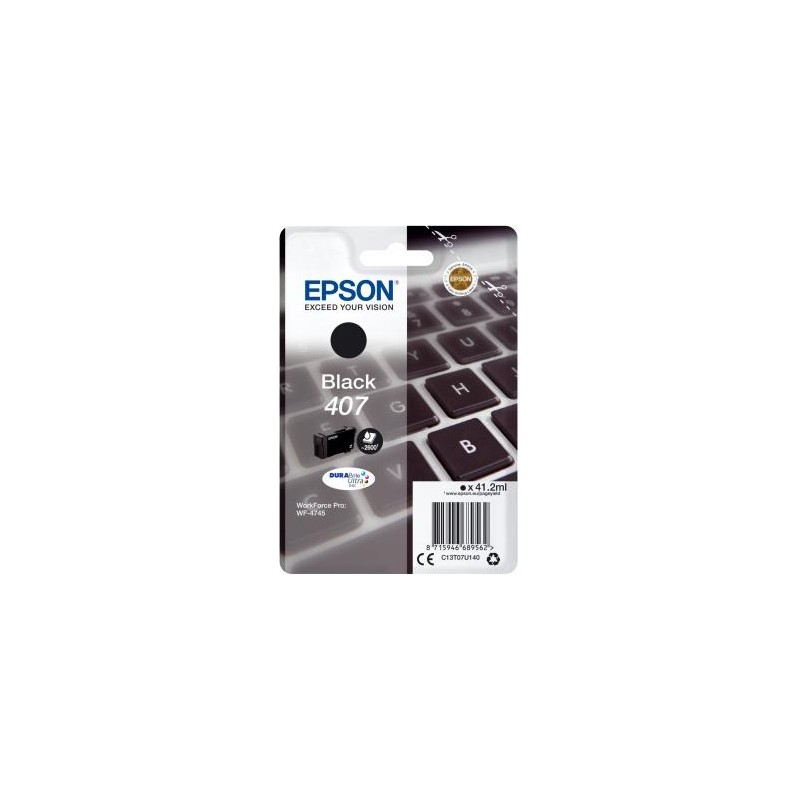 EPSON TINTA NEGRO WORKFORCE PRO 4745 SERIES - Nº 407