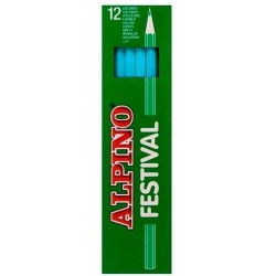 ALPINO LÁPICES DE COLORES FESTIVAL AZUL CLARO CAJA 12 UD