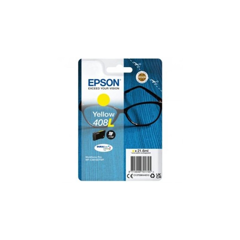 EPSON TINTA AMARILLO WF-C4810DTWF - Nº408L (408XL)