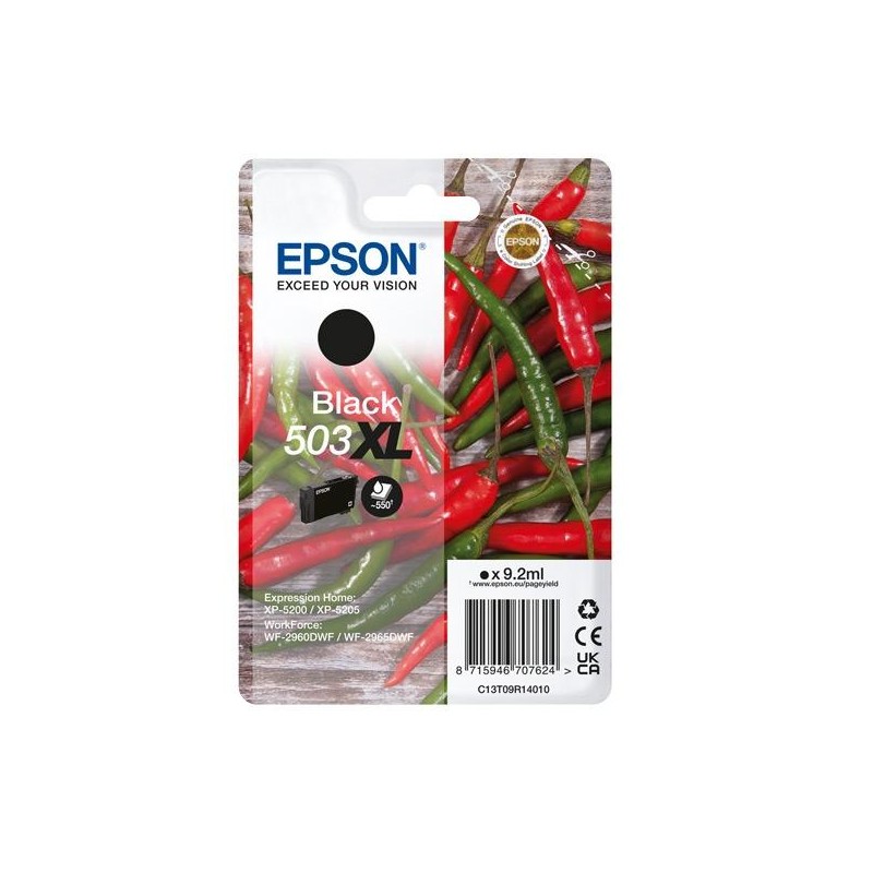 EPSON TINTA NEGRO XP-5200, 5205 / WF-2960DWF, 2965DWF - 503XL