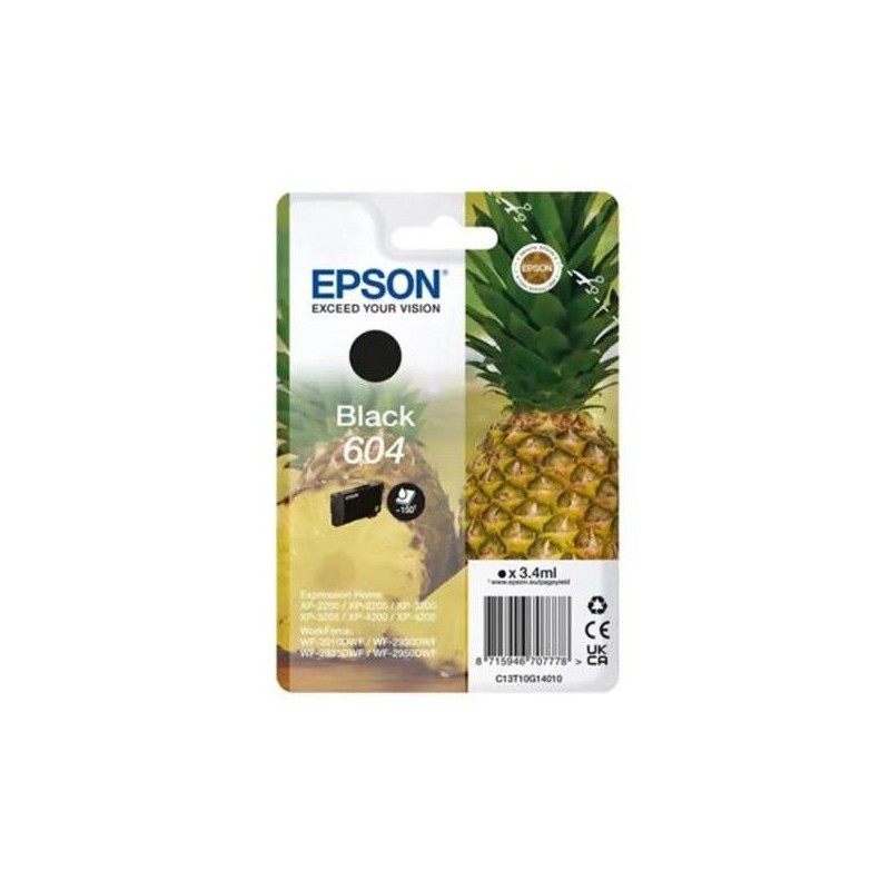 EPSON TINTA NEGRO 604 XP-2200, WF-2910DWF