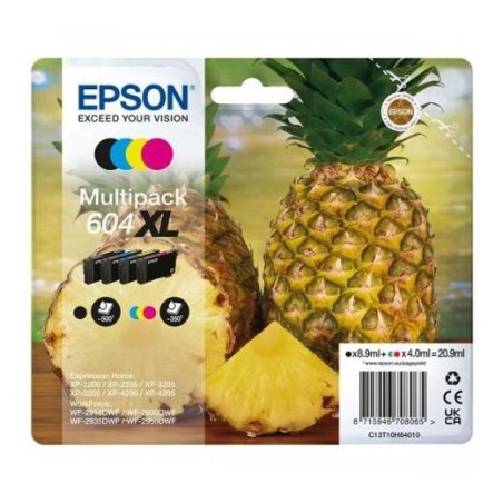 EPSON TINTA MULTIPACK BK / C / M / Y XP-2200, WF-2910DWF - 604XL *MAYOR CAPACIDAD*