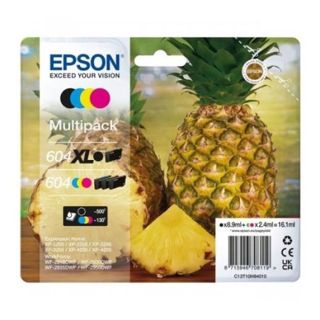 EPSON TINTA MULTIPACK BK XL / C / M / Y XP-2200, WF-2910DWF - 604XL