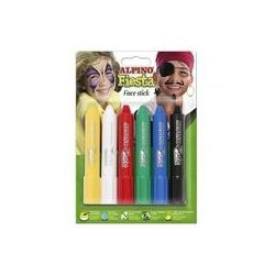 ALPINO MAQUILLAJE EN BARRA FIESTA FACE STICK PACK DE 6 C/SURTIDOS