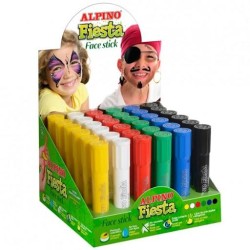 ALPINO MAQUILLAJE EN BARRA FIESTA FACE STICK CAJA EXPOSITORA DE 30 C/SURTIDOS