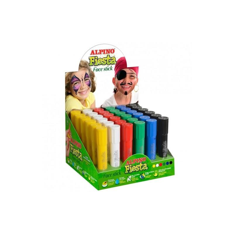 ALPINO MAQUILLAJE EN BARRA FIESTA FACE STICK CAJA EXPOSITORA DE 30 C/SURTIDOS