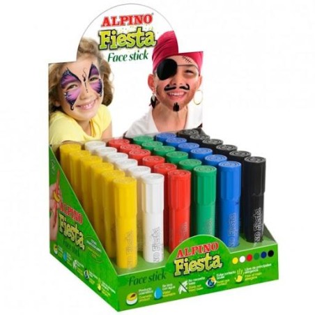 ALPINO MAQUILLAJE EN BARRA FIESTA FACE STICK CAJA EXPOSITORA DE 30 C/SURTIDOS