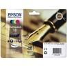 EPSON TINTA BK / C / M/ Y DURABRITE ULTRA INK CARTUCHO - Nº 16 (PACK 4 COLORES)