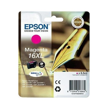 EPSON TINTA MAGENTA DURABRITE ULTRA INK - Nº16XL