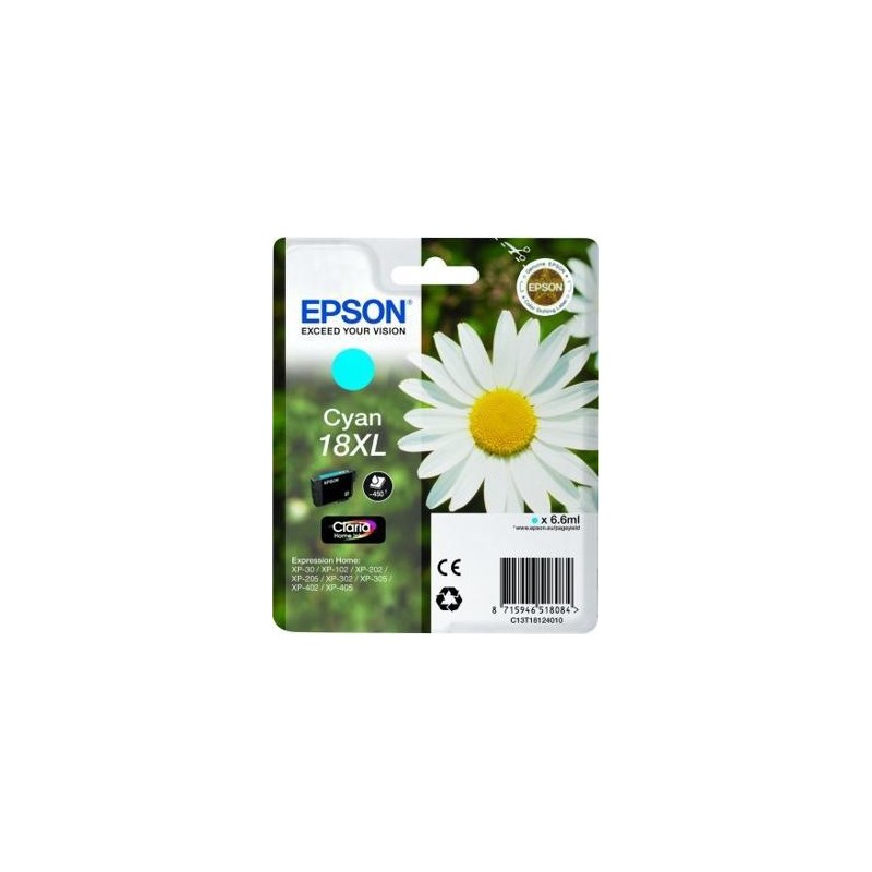 EPSON TINTA CIAN EXPRESSION HOME XP-102/205/215/305/405 - Nº18XL