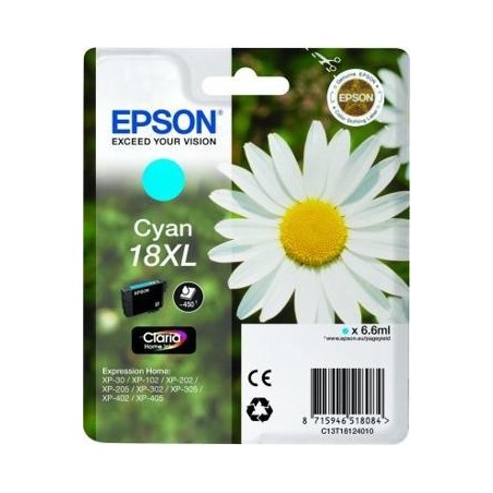 EPSON TINTA CIAN EXPRESSION HOME XP-102/205/215/305/405 - Nº18XL