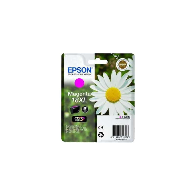 EPSON TINTA MAGENTA EXPRESSION HOME XP-102/205/215/305/405 - Nº18XL