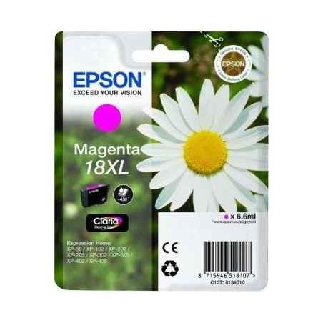 EPSON TINTA MAGENTA EXPRESSION HOME XP-102/205/215/305/405 - Nº18XL