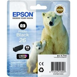 EPSON TINTA NEGRO FHOTO CLARIA PREMIUM XP 510 520 600 605 610 615 620 625 700 710 720 800 810 820 - 26