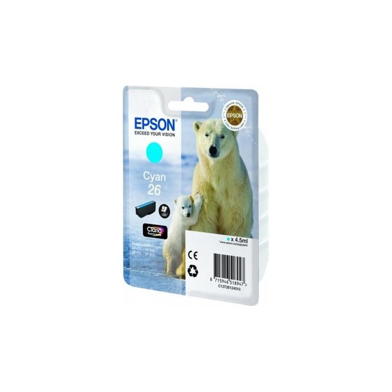 EPSON TINTA CIAN CLARIA PREMIUM XP 510 520 600 605 610 615 620 625 700 710 720 800 810 820 - 26
