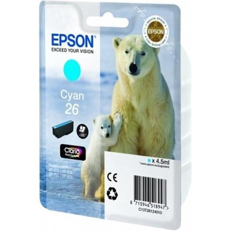 EPSON TINTA CIAN CLARIA PREMIUM XP 510 520 600 605 610 615 620 625 700 710 720 800 810 820 - 26