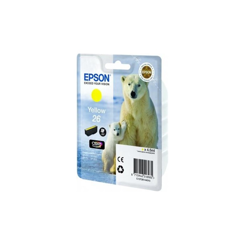 EPSON TINTA AMARILLO CLARIA PREMIUM XP 510 520 600 605 610 615 620 625 700 710 720 800 810 820 - 26