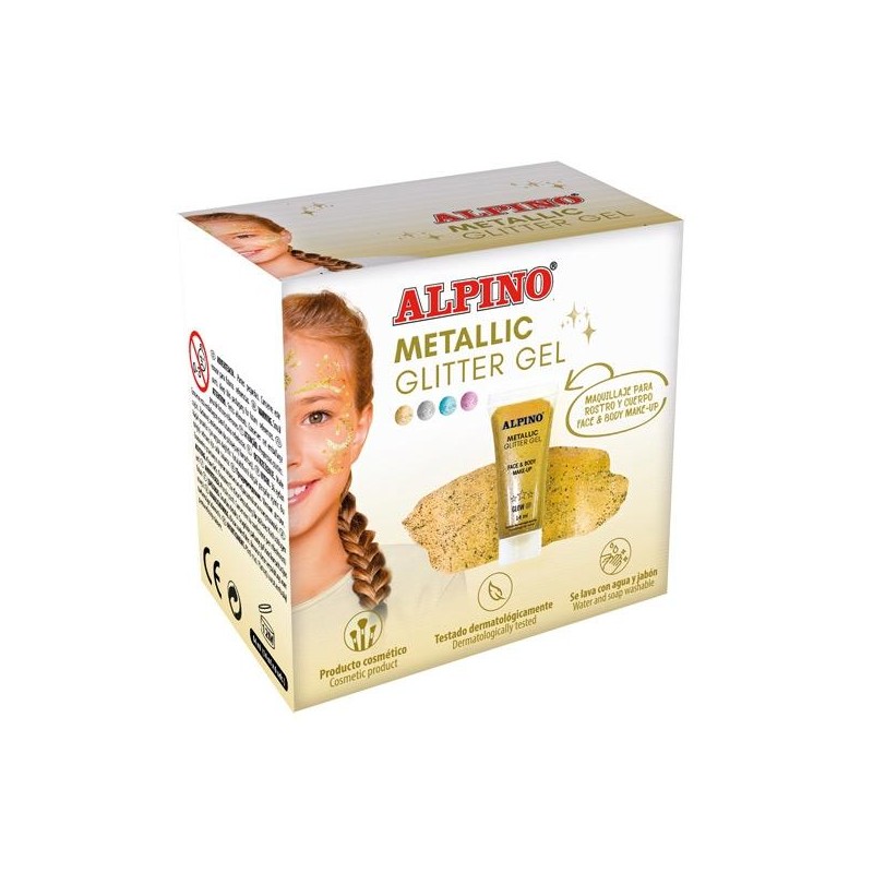 ALPINO GEL CON PURPURINA METALLIC GLITTER ORO