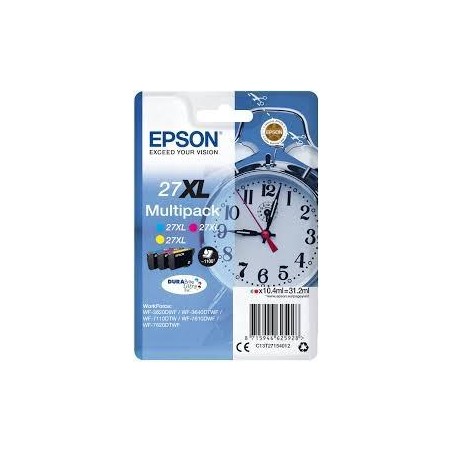 EPSON MULTIPACK C/M/Y WORKFORCE WF-3000 7000 - Nº27XL