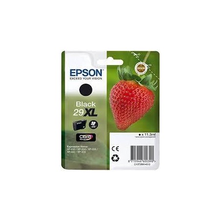 EPSON TINTA NEGRO XP 235 332 335 432 435 - Nº 29 XL