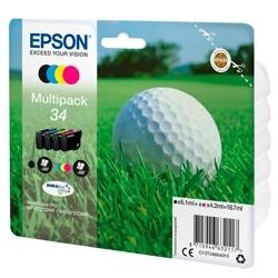 EPSON TINTA BK / C / M / Y MULTIPACK 4-COLOURS 34 DURABRITE ULTRA INK (6,1 ML NEGRO + 4,2 ML CIAN + 4,2 ML MAGENTA + 4,2 ML AMAR