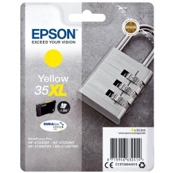 EPSON TINTA AMARILLO WORKFORCE PRO WF-4720DWF, 4725DWF, 4730DWF, 4730DTWF, 4740DTWF - Nº 35XL