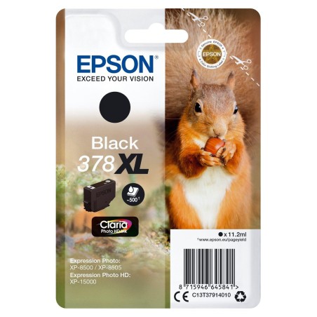 EPSON TINTA NEGRO XP-8500, 8505, 15000 - Nº 378XL (CLARIA PHOTO HD)