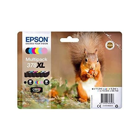 EPSON TINTA BK / C / M / Y / CCLARO / MCLARO CLARIA PHOTO XP8500 - Nº 378XL