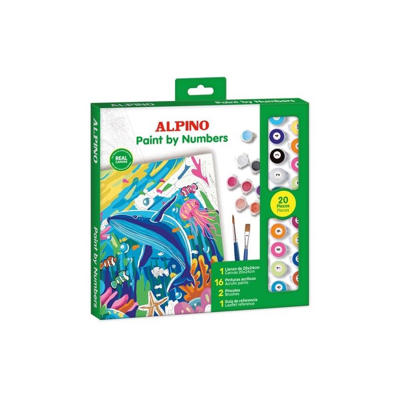 ALPINO PINTURA ACRÍLICA PINTA POR NÚMEROS OCEAN