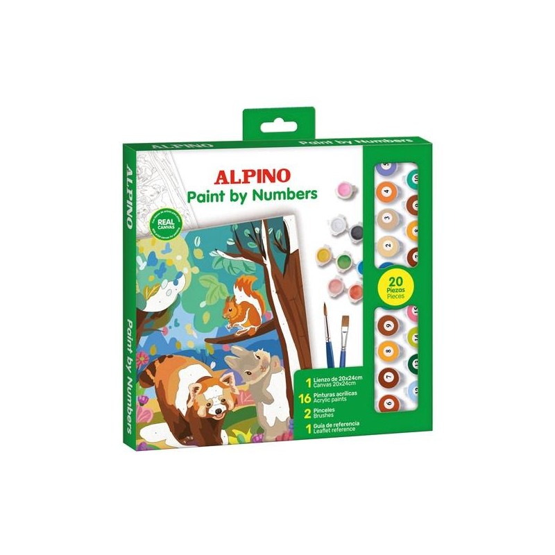 ALPINO PINTURA ACRÍLICA PINTA POR NÚMEROS FOREST