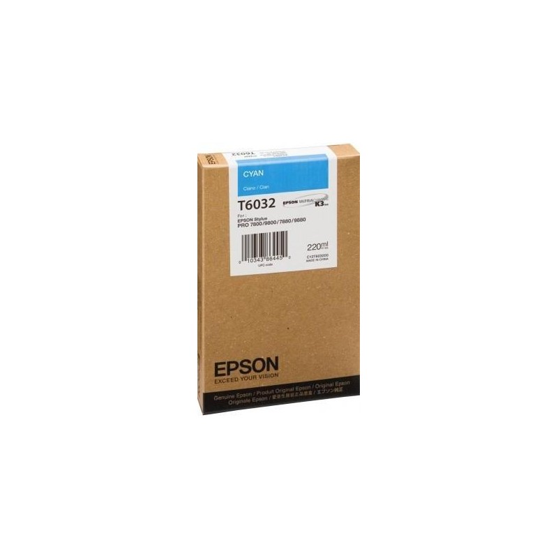 EPSON GF STYLUS PRO 7880 9880 7800 9800 CARTUCHO CIAN