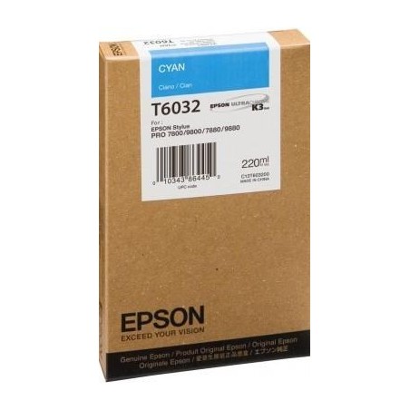 EPSON GF STYLUS PRO 7880 9880 7800 9800 CARTUCHO CIAN