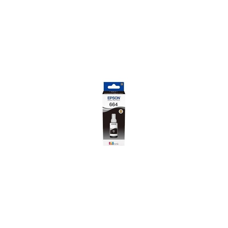 EPSON TINTA BOTE NEGRO ECOTANK L355, 555 / ET-2500, 2550 , 2600 , 2650, 4500, 14000 - Nº 664