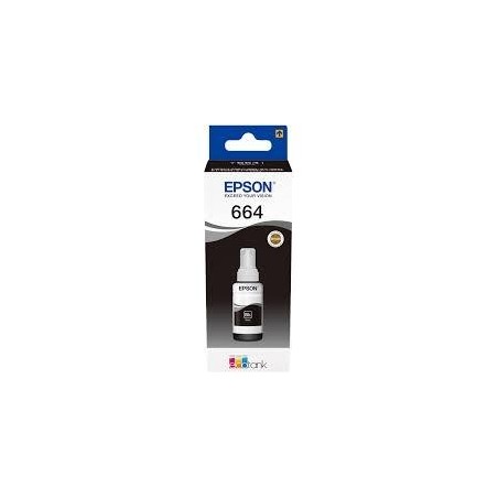 EPSON TINTA BOTE NEGRO ECOTANK L355, 555 / ET-2500, 2550 , 2600 , 2650, 4500, 14000 - Nº 664