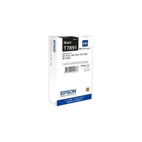 EPSON CARTUCHO NEGRO XXL 4000 PAGINAS WORKFORCE PRO WF-5XXX SERIES