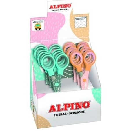 ALPINO TIJERAS ESCOLARES PASTEL C/SURTIDOS