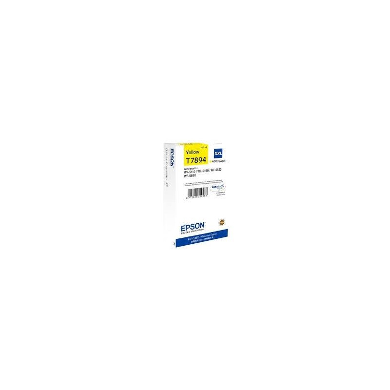 EPSON CARTUCHO AMARILLO XXL 4000 PAGINAS WORKFORCE PRO WF-5XXX SERIES