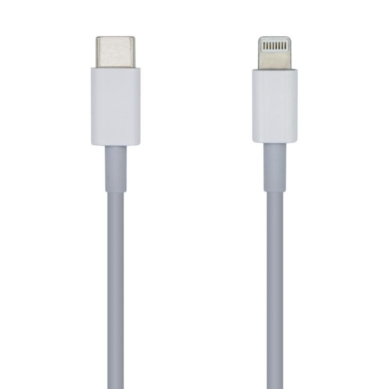 AISENS CABLE-APPLE -USB TYPE C-LIGHTNING-2A, 1M CARGA RÁPIDA BLANCO