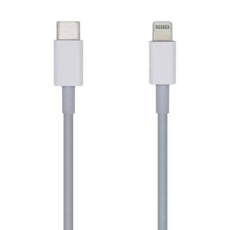 AISENS CABLE-APPLE -USB TYPE C-LIGHTNING-2A, 1M CARGA RÁPIDA BLANCO