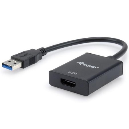 EQUIP CABLE ADAPTADOR USB 3.0 MACHO A HDMI HEMBRA NEGRO