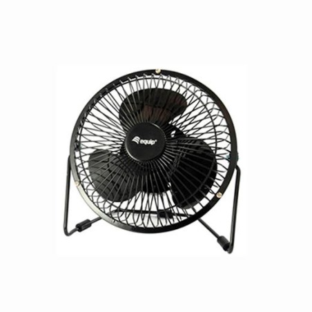 EQUIP VENTILADOR DE SOBREMESA USB LIFE 6" PLÁSTICO NEGRO